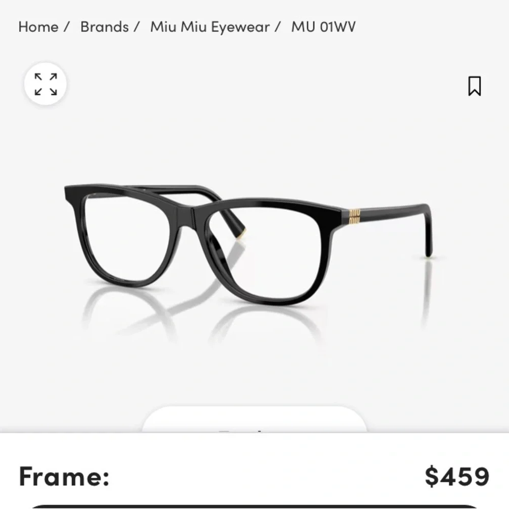 Miu miu eyeglasses new never worn 2026
